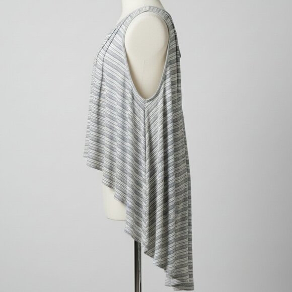 NWOT Free People Ivory Navy High-Low Tie Tank XS - Picture 11 of 12